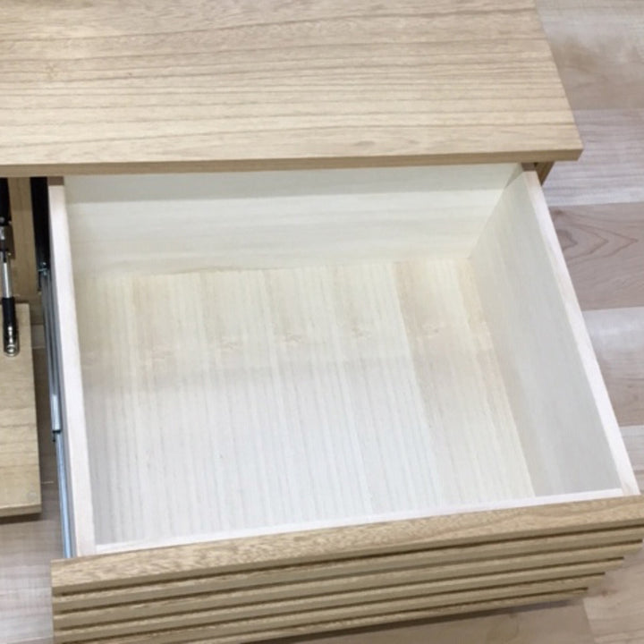 テレビ台 ローボード 桐無垢材 ルーバーデザイン 幅120cm -5