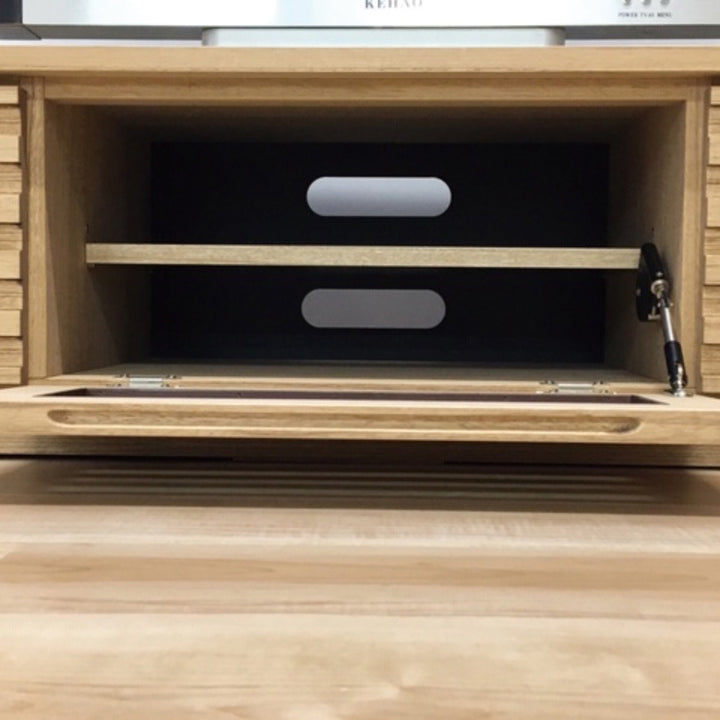 テレビ台 ローボード 桐無垢材 ルーバーデザイン 幅120cm -7