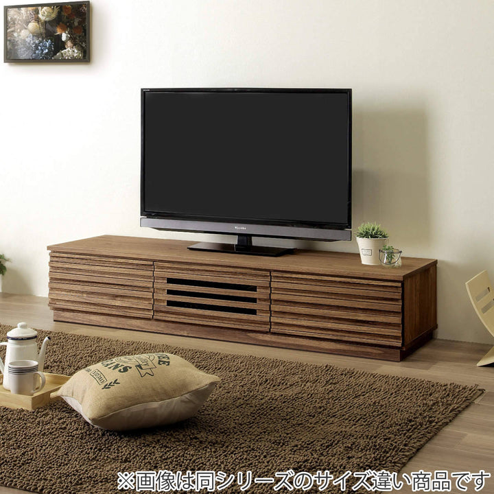 テレビ台 ローボード 桐無垢材 ルーバーデザイン 幅120cm -8
