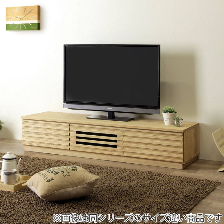 テレビ台 ローボード 桐無垢材 ルーバーデザイン 幅120cm -9