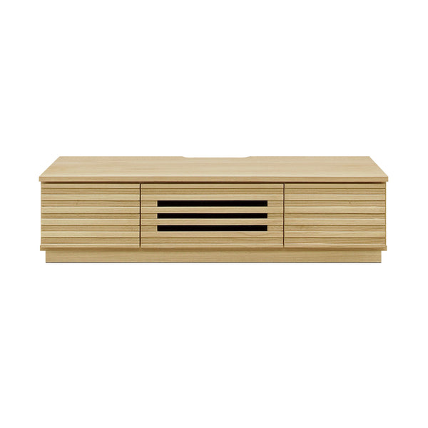 テレビ台 ローボード 桐無垢材 ルーバーデザイン 幅120cm -1