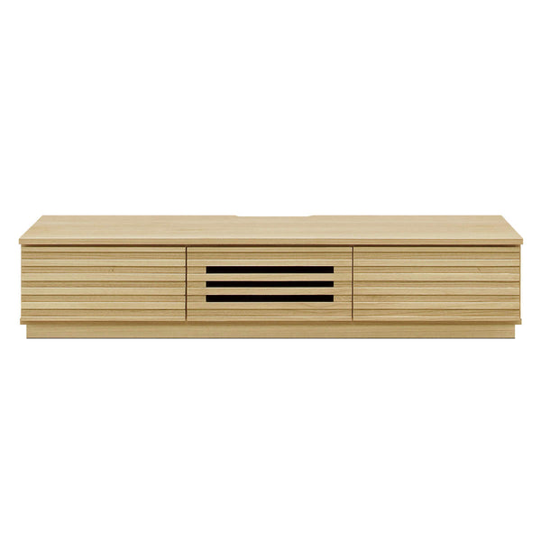 テレビ台ローボード桐無垢材ルーバーデザイン幅150cm