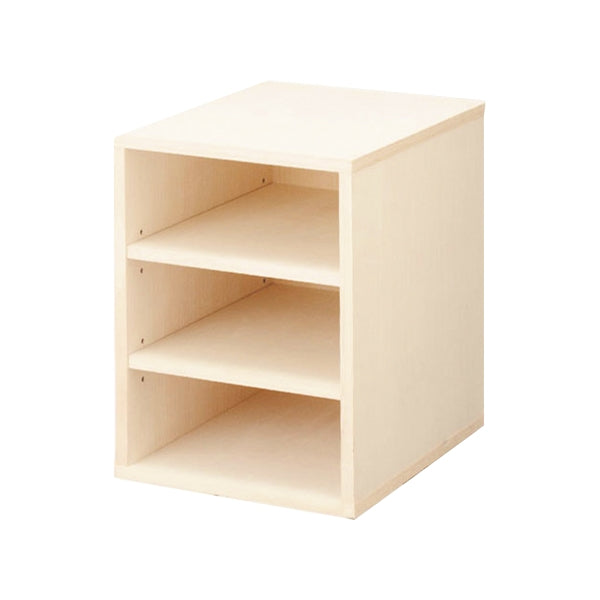 シェルフ 3段 桐製 マルチクローゼット収納 約幅38cm -1