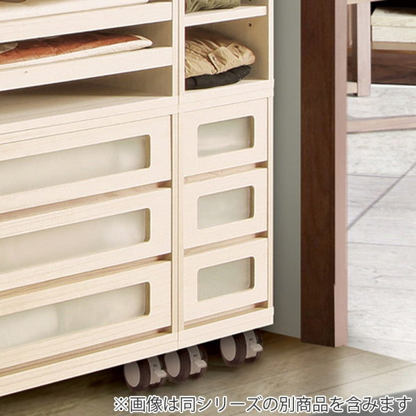 マルチクローゼット収納専用 キャスター付ベース 約幅38cm -9