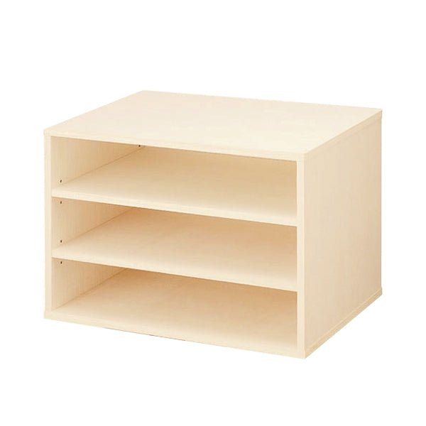 シェルフ 3段 桐製 マルチクローゼット収納 約幅76cm -1