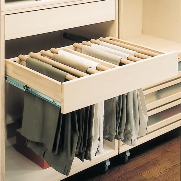 スラックス収納 桐製 マルチクローゼット収納 約幅76cm -10