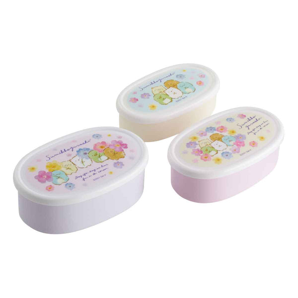 弁当箱 抗菌 3個セット すみっコぐらし フラワー