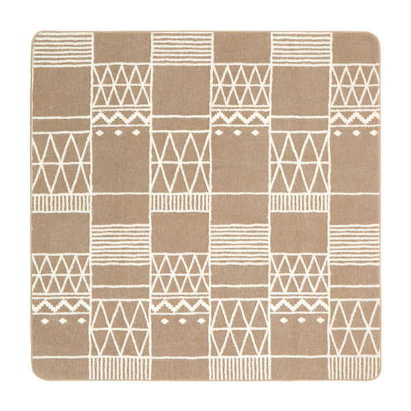 ラグ 200×240cm ジャガードボアのふっくらラグ フラフィー