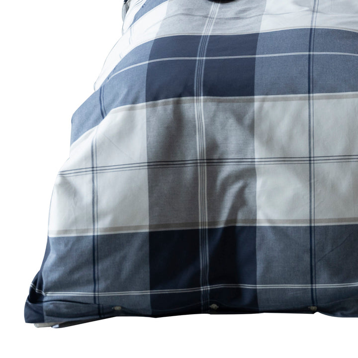 掛け布団カバー Fab the Home ダブル アクロス 綿100％ チェック柄 -1