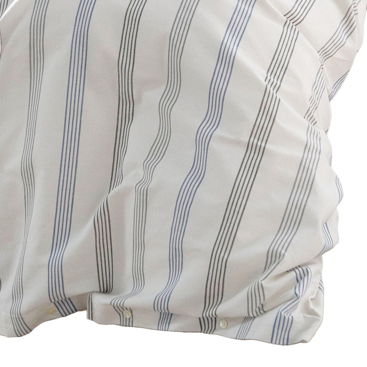 掛け布団カバー Fab the Home ダブル ウィッシュストライプ 綿100％ -1