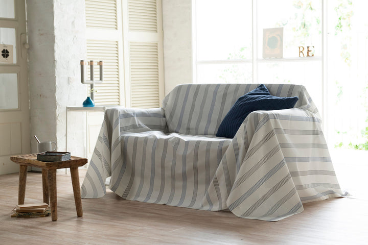 マルチカバー Fab the Home S 150×210cm ウィッシュストライプ 綿100％ -5