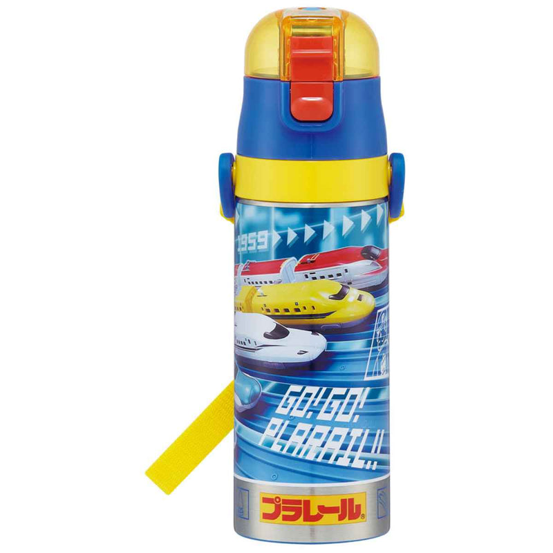 水筒 キッズ 470ml ステンレス 直飲み 軽量ダイレクトボトル プラレール