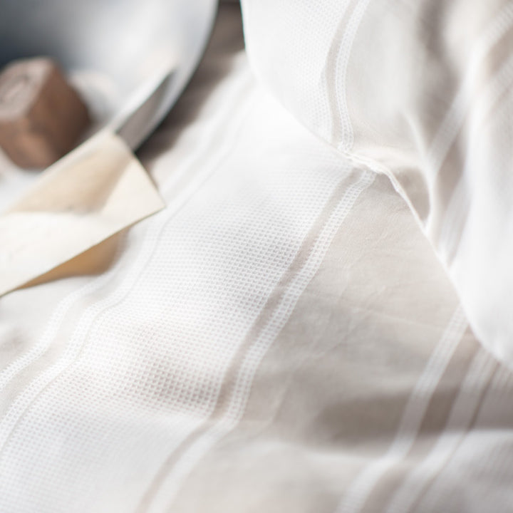 掛け布団カバー Fab the Home ダブル シックストライプ 綿100％ -10