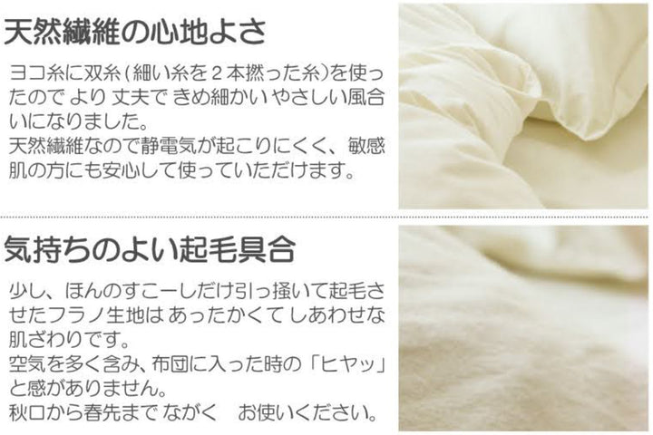 こたつ布団カバーFabtheHome200X200cm正方形コットンフランネル