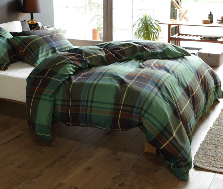 掛け布団カバーFabtheHomeダブルハイランドチェック柄綿100％