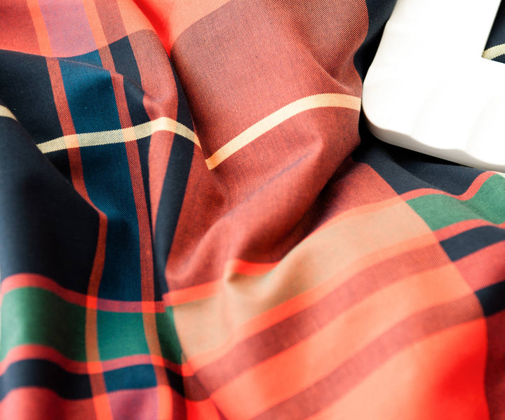 掛け布団カバーFabtheHomeダブルハイランドチェック柄綿100％