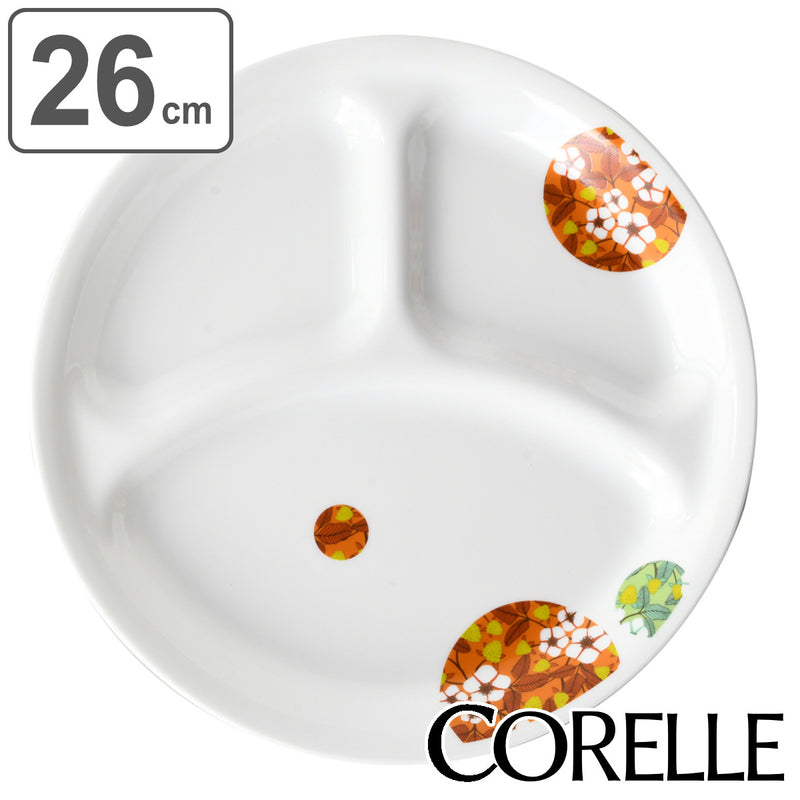 ランチプレート 26cm CORELLE コレール ボンボンフレール 強化ガラス