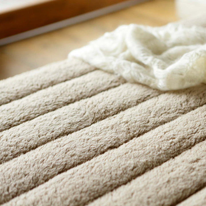 敷きパッド Fab the Home シングル ムクムク ボア -12