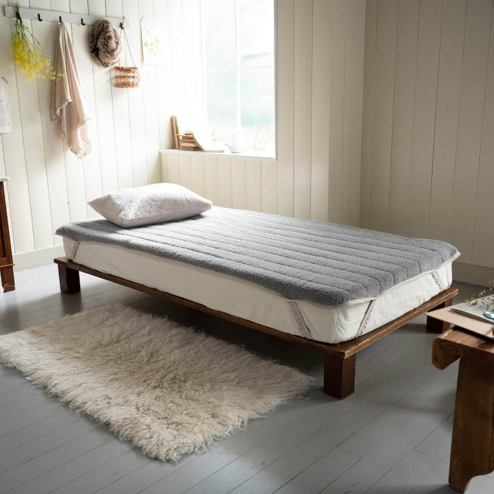 敷きパッド Fab the Home シングル ムクムク ボア -10