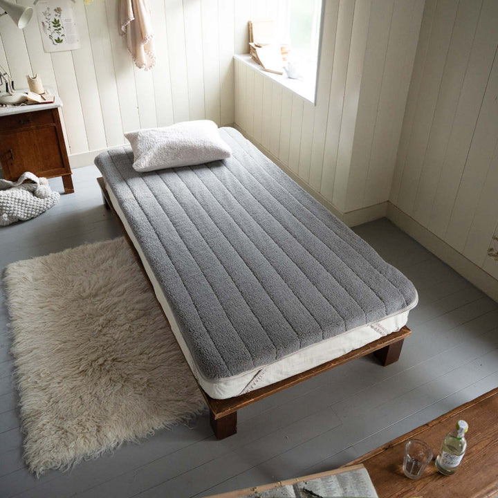 敷きパッド Fab the Home シングル ムクムク ボア -11