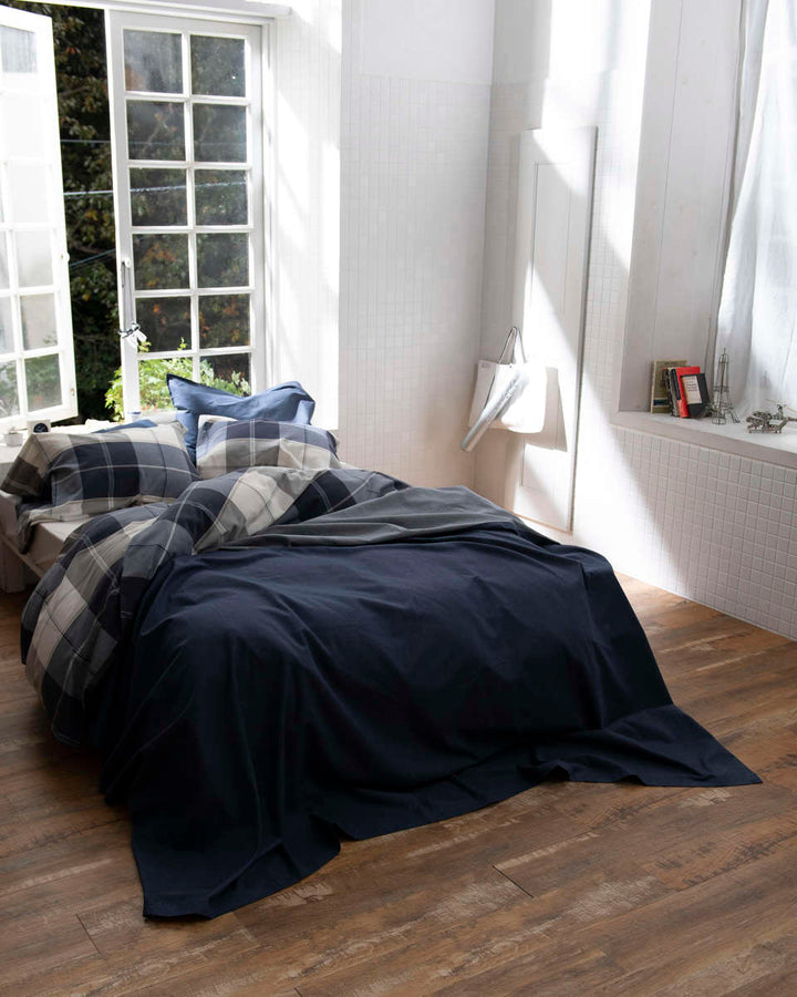 マルチカバー Fab the Home 210×210cm ライトデニム 綿100％ -12