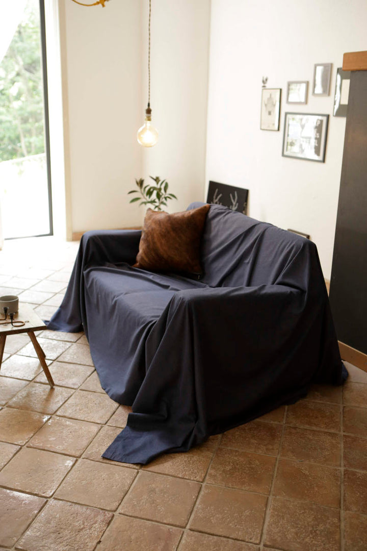 マルチカバー Fab the Home 210×210cm ライトデニム 綿100％ -14