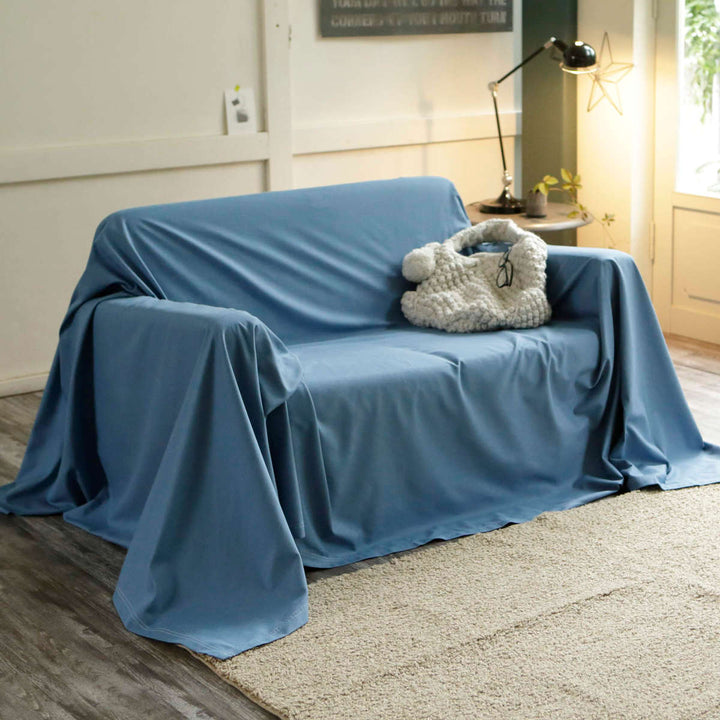 マルチカバー Fab the Home 210×210cm ライトデニム 綿100％ -15