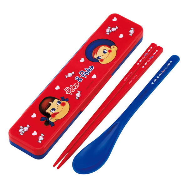 コンビセット 箸 スプーン 18cm 抗菌 ペコちゃん