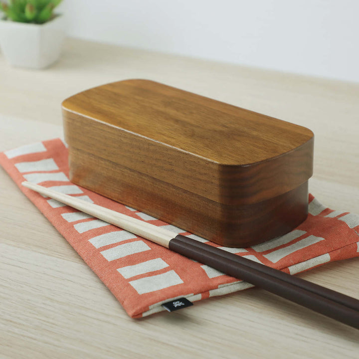 ＆NE 弁当袋 リボン 格子柄 -13