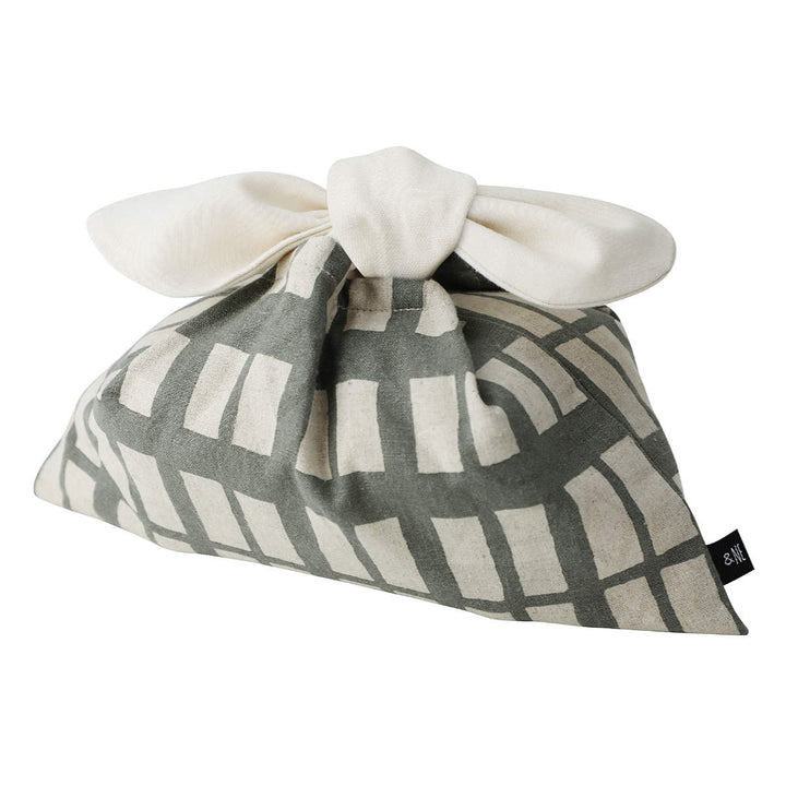 ＆NE 弁当袋 リボン 格子柄 -15