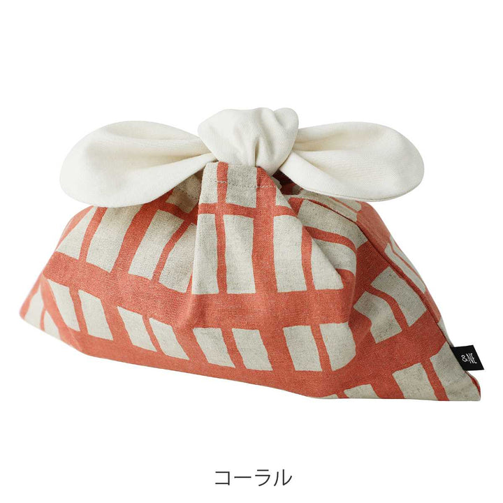 ＆NE 弁当袋 リボン 格子柄 -7