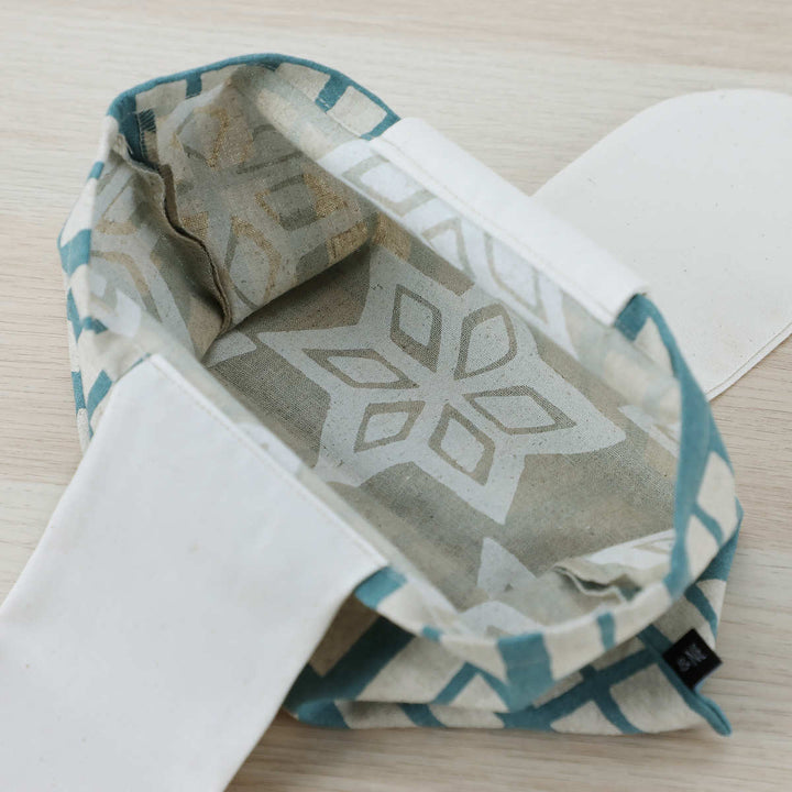 ＆NE 弁当袋 リボン 格子柄 -9