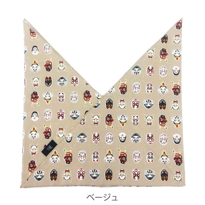 ＆NE 弁当袋 日本柄 お面 日本製 -3