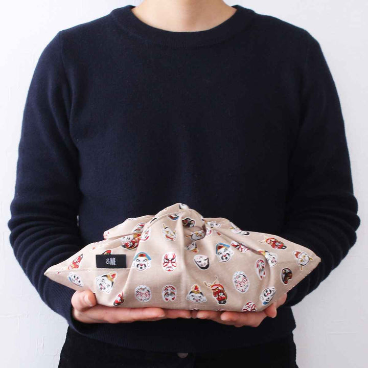 ＆NE 弁当袋 日本柄 お面 日本製 -5