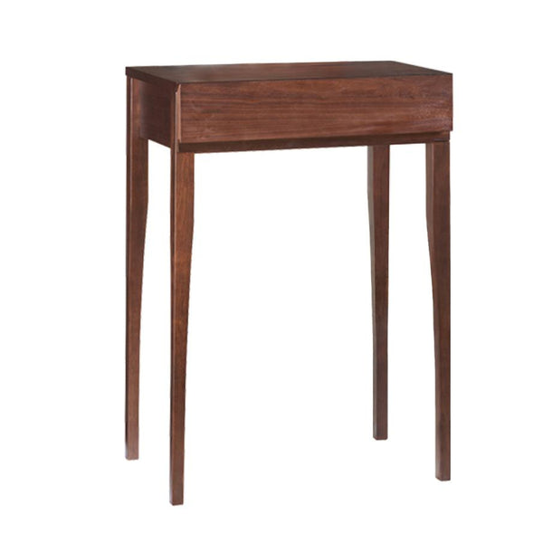 コンソールデスク 引出し付き 突板仕上げ レトロモダン 幅60cm