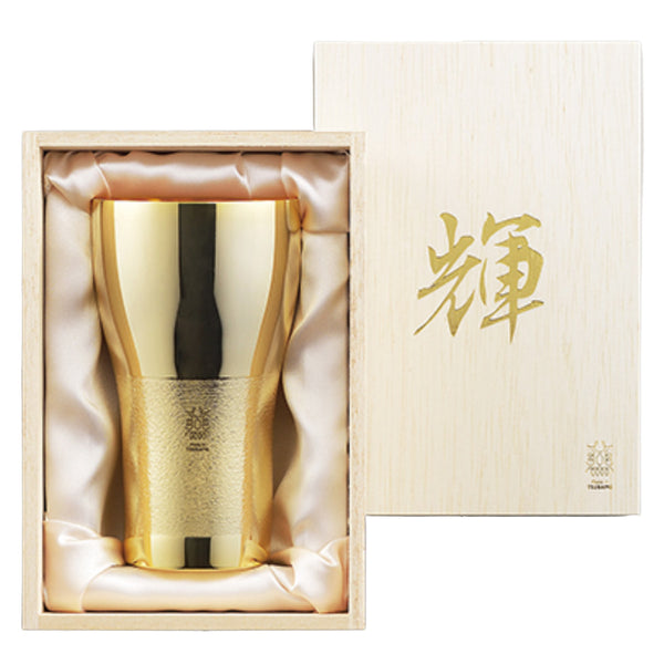 ビアタンブラー 440ml 輝 純銅 内面 金めっき
