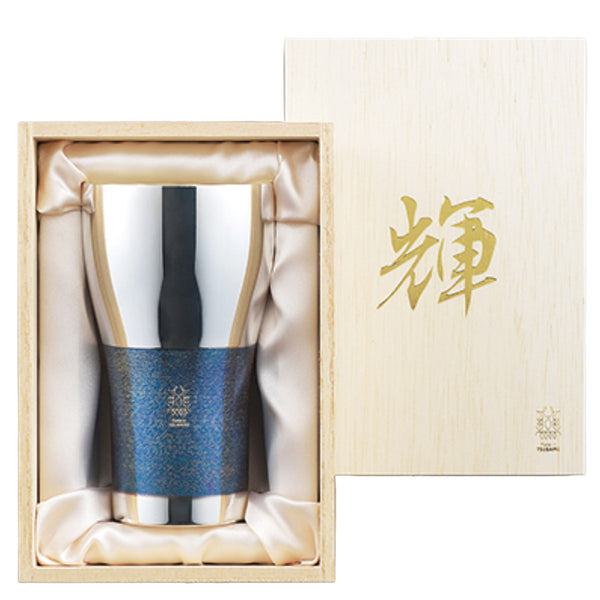 ビアタンブラー 440ml 輝 純銅 内面 銀めっき古美仕上げ