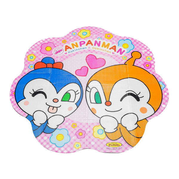 レジャーシート 1～2人用 90×95cm ドキンちゃんコキンちゃんおおきな花型ふんわりレジャーシート