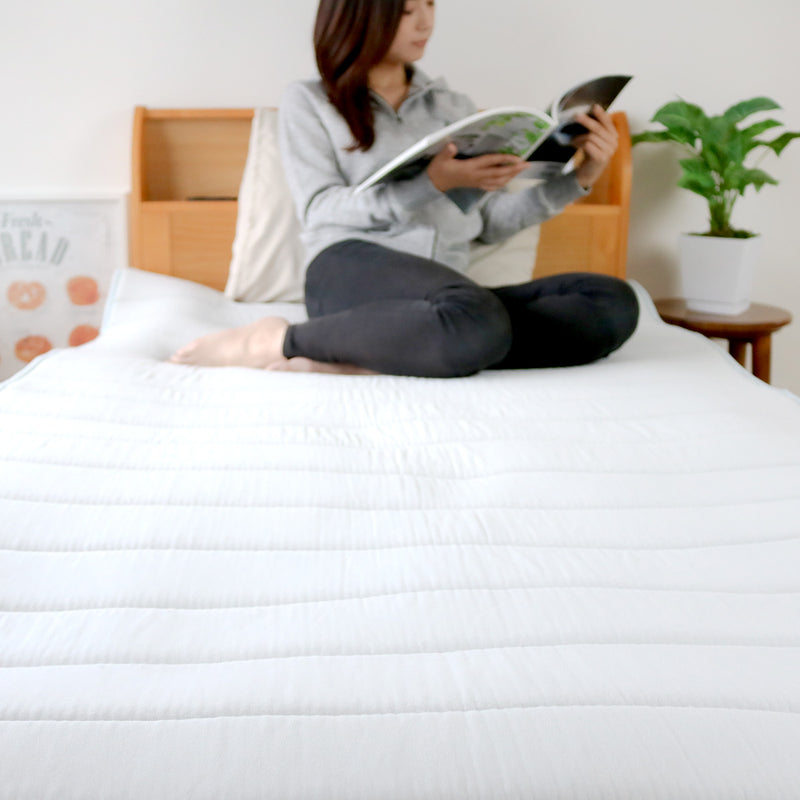 ベッドパッドセミダブルV-LAP洗える体圧分散
