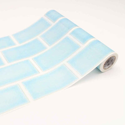 リメイクシート 壁用 タイル・水色 mt CASA FLEECE 23cm×5m