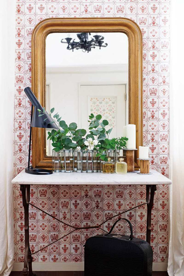 リメイクシート壁用タイル・フラワーmtFLEECE23cm×5m