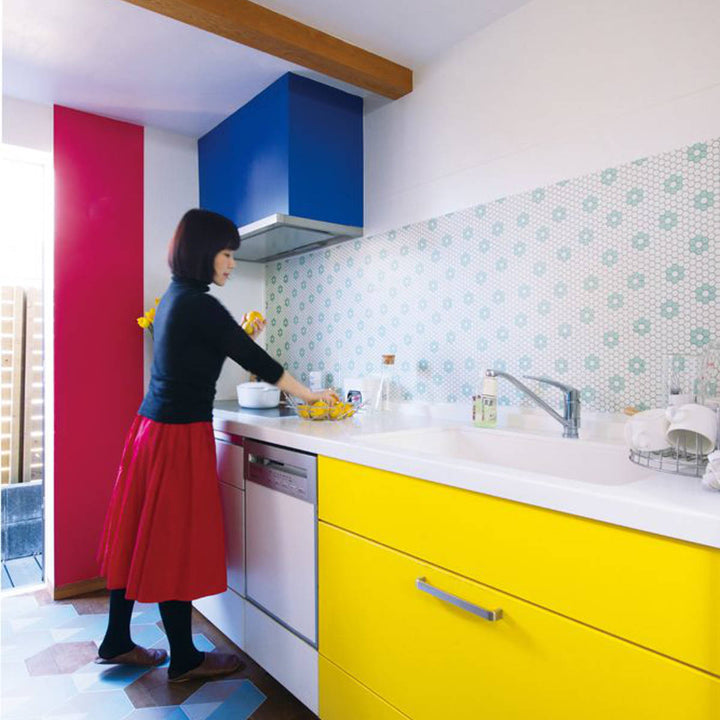 リメイクシート壁用タイル・六角形mtFLEECE23cm×5m