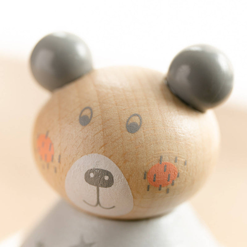 おもちゃ ベビー ROLY POLY BEAR 木製 北欧 出産祝い