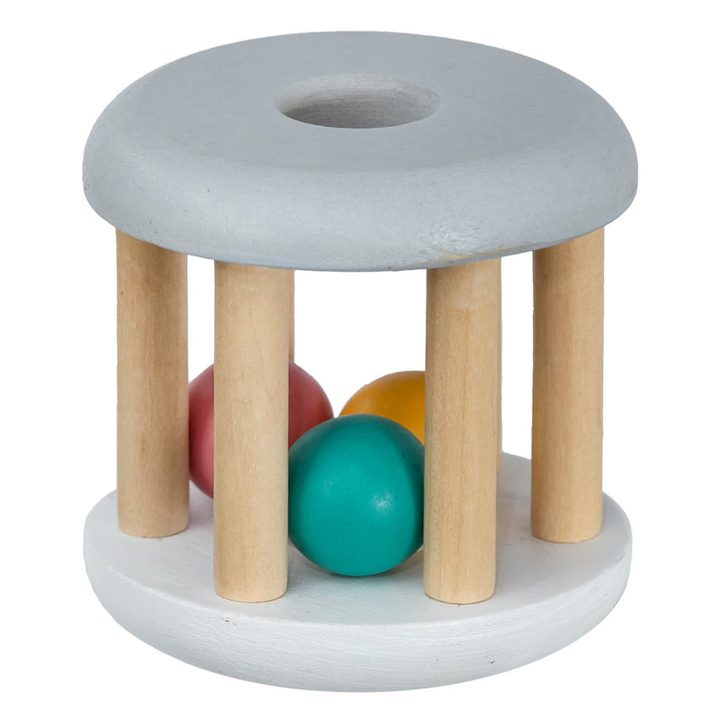 おもちゃ ベビー RATTLE BALL BLUE 木製 北欧 出産祝い