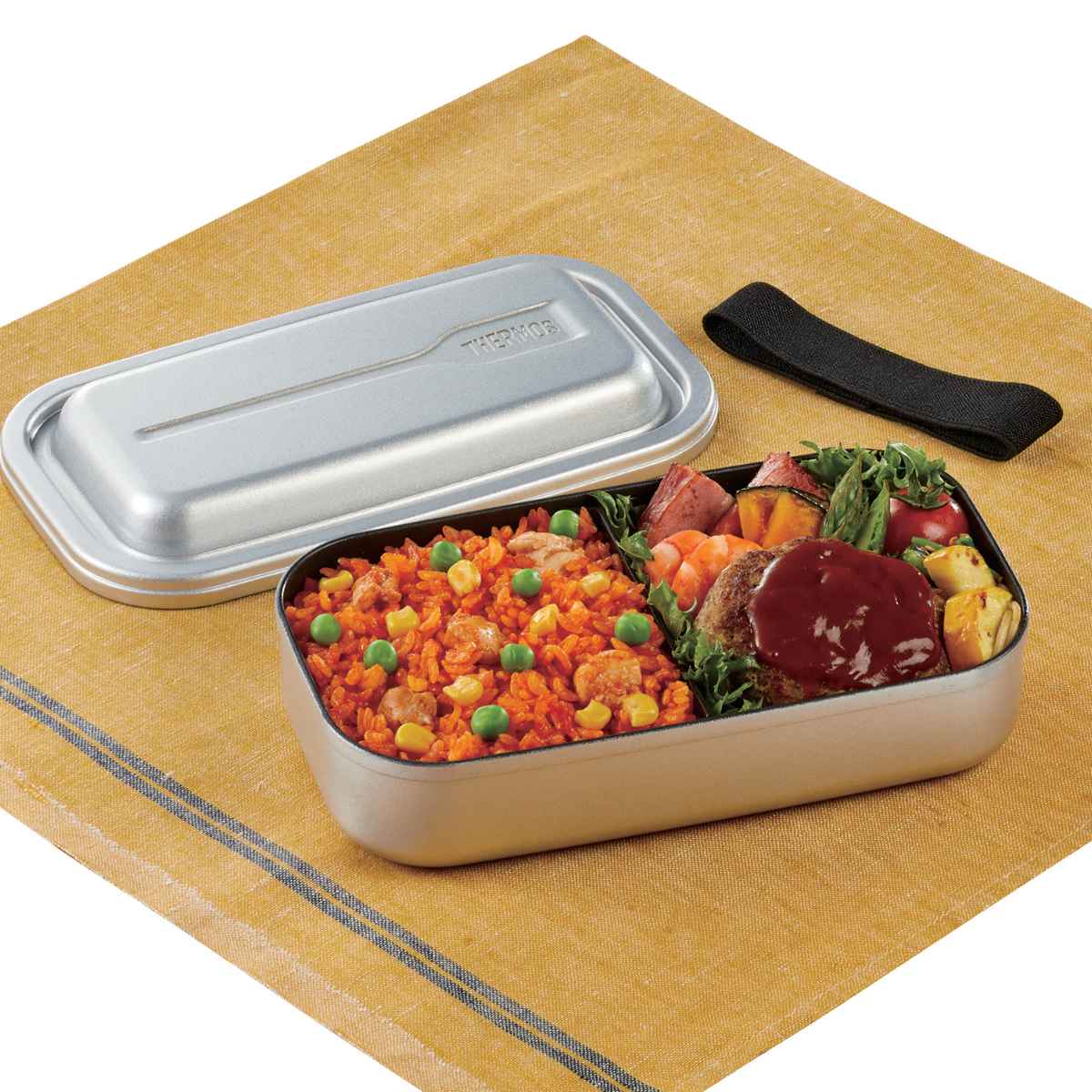 サーモス 弁当箱 1段 800ml アルミ フレッシュランチボックス DAA-800