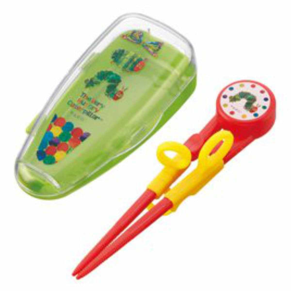 トレーニング箸 14cm はらぺこあおむし ケース付き プラスチック