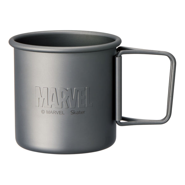 マグカップ 320ml 折りたたみハンドル付 MARVEL ロゴ