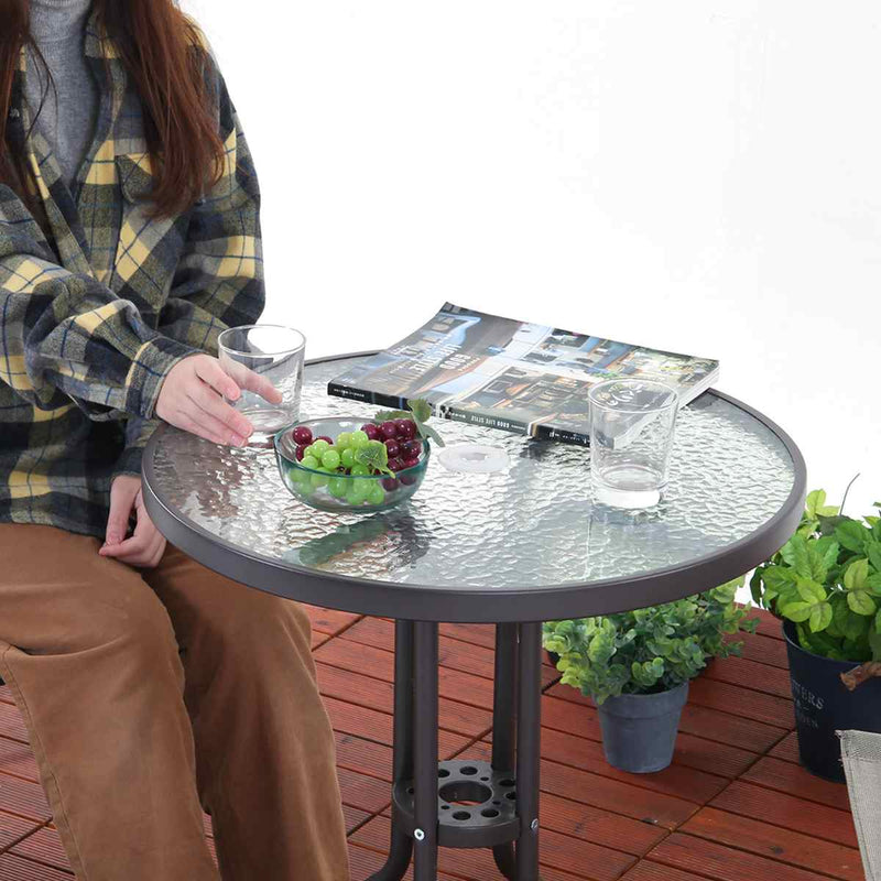 ガーデンテーブル チェアセット パラソル 4点セット
