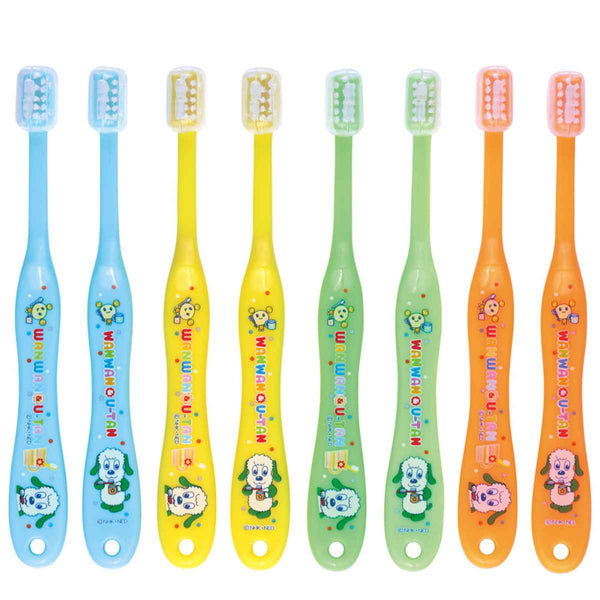 歯ブラシ 子供 乳児用 0-3才 8本セット いないいないばあっ！ キャップ付き