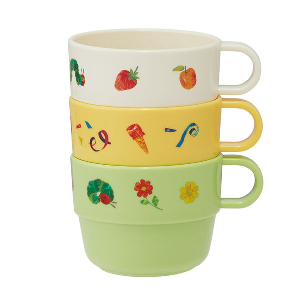 コップ 220ml 3個入り スタッキング はらぺこあおむし プラスチック